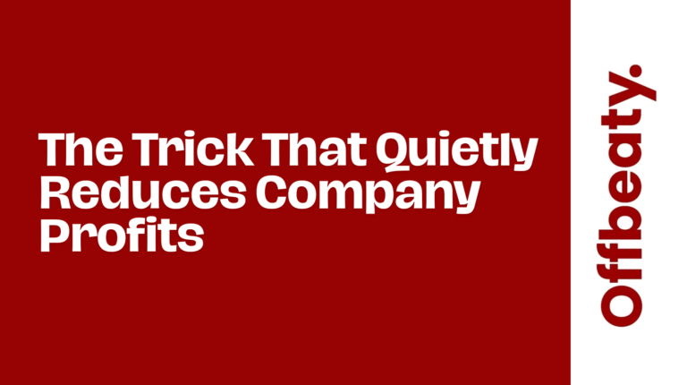 The Trick That Quietly Reduces Company Profits